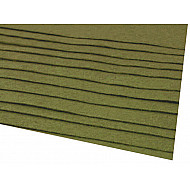 Coli fetru, 20x30 cm, 166 g / m², 2 bucati - verde kaki