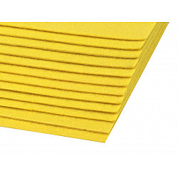 Coli fetru, 20x30 cm, 300 g / m², 2 bucati - galben narcis