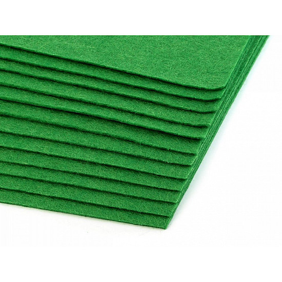 Coli fetru, 20x30 cm, 300 g / m², 2 bucati - verde ferigă