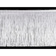 Fringe, glossy, thick width 15.5 cm - white, 1 ml.