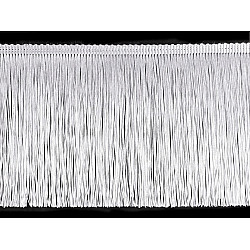 Fringe, glossy, thick width 15.5 cm - white, 1 ml.