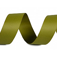 Double Face Satin Ribbon width 24 mm matt - green, 20 ml.