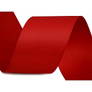 Double Face Satin Ribbon width 40 mm matt - red, 20 ml.