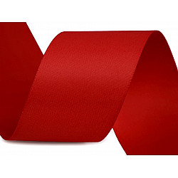 Double Face Satin Ribbon width 40 mm matt - red, 20 ml.