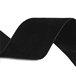 Velvet Ribbon width 40 mm, double-sided - black, 1 ml.