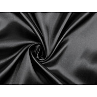 Satin elastic la metru - negru