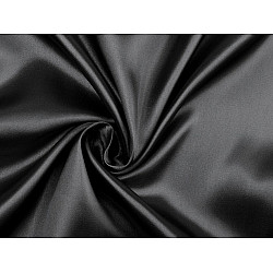 Satin elastic la metru - negru