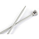 Straight Knitting Needles No. 3, silver