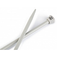 Straight Knitting Needles No. 5, silver