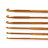 Set of Double Sided Crochet Hooks, copper