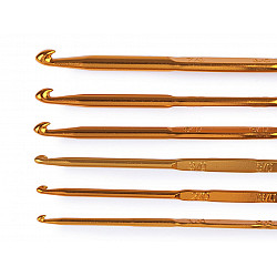 Set of Double Sided Crochet Hooks, copper