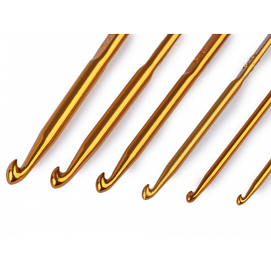 Set of Double Sided Crochet Hooks, copper