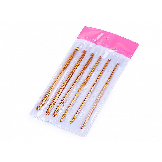 Set of Double Sided Crochet Hooks, copper