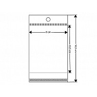 Clear Plastic Self-Adhesive Seal Bags 6x10.5 cm (package 100 pc.)