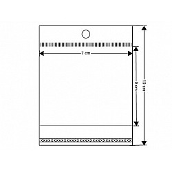 Clear Plastic Self-Adhesive Seal Bags 7x9 cm (package 100 pc.)