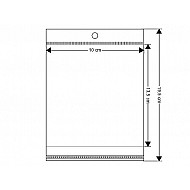 Clear Plastic Self-Adhesive Seal Bags w/ Hang Hole 10x13.5 cm (package 100 pc.)