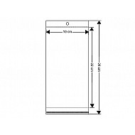 Clear Plastic Self-Adhesive Seal Bags w/ Hang Hole 10x22 cm (package 100 pc.)