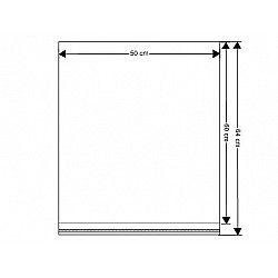 Clear Plastic Self-Adhesive Seal Bags 50x60 cm (package 100 pc.)