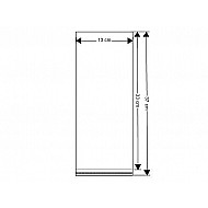 Clear Plastic Self-Adhesive Seal Bags 13x33 cm (package 100 pc.)