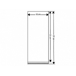 Clear Plastic Self-Adhesive Seal Bags 13x33 cm (package 100 pc.)