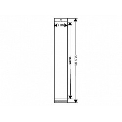 Clear Plastic Self-Adhesive Seal Bags w/ Hang Hole 7x45 cm (package 100 pc.)