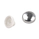 Self-cover Button size 16, white, 100 set