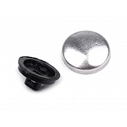 Self-Cover Buttons 20", black, 100 set