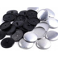 Self Cover Button size 60', black, 10 set