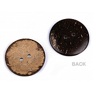 Coconut Buttons size 60" double-sided, natural medium, 5 pc.