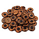 Wooden Bloom Button 40, brown natural, 10 pc.