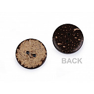 Coconut Button double-sided size 32', natural medium, 50 pc.