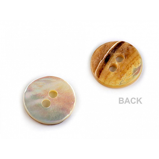 Mother of Pearl Button 16, pearl, 20 pc.