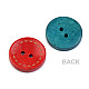 Wooden Decorative Button, mix of colours, 25 pc.