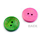 Wooden Decorative Button, mix of colours, 50 pc.