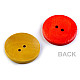 Wooden Decorative Button, mix of colours, 20 pc.