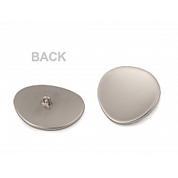 Metal Button size 54', nickel, 2 pc.