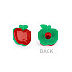 Childrens Button size 28 Apple, red, 50 pc.