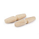 Wooden Toggle Button 15x60 mm, ivory, 10 pc.