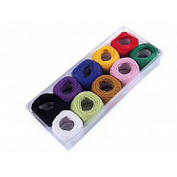 Cotton Yarn 8 g, mix of random colours, 10 pc.