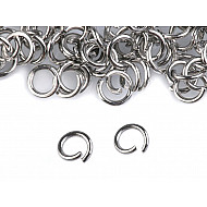 Stainless Steel Jump Ring Ø6 mm, platinum, 25 pc.