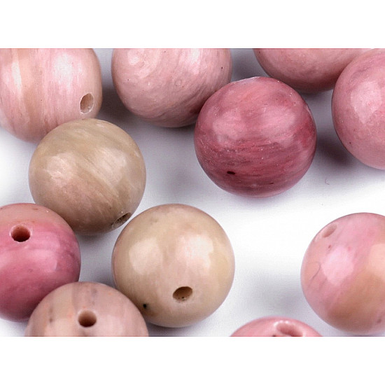 Rhodonite mineral beads Ø8 mm (package 10 pc.)