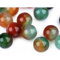 Synthetic Mineral Beads Multicolor Agate Ø8 mm (package 10 pc.)