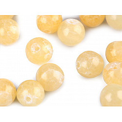 Natural Mineral / Gemstone Beads Yellow Jadeit Ø6 mm (package 16 pc.)