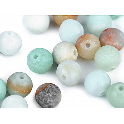 Amazonite matt synthetic mineral Ø6 mm (package 22 pc.)