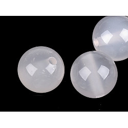 Synthetic Beads White Agate Ø8 mm (package 12 pc.)