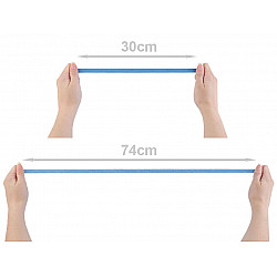 Elastic lat confecții, lățime 10 mm (card 5 m) - galben reflectorizant