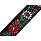 Elastic Folk Motif width 40 mm - black, 1 ml.