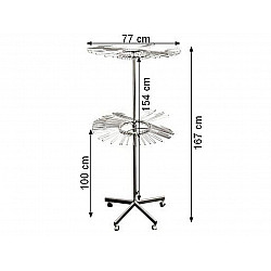 Spinning Scarf Display Stand 2 level