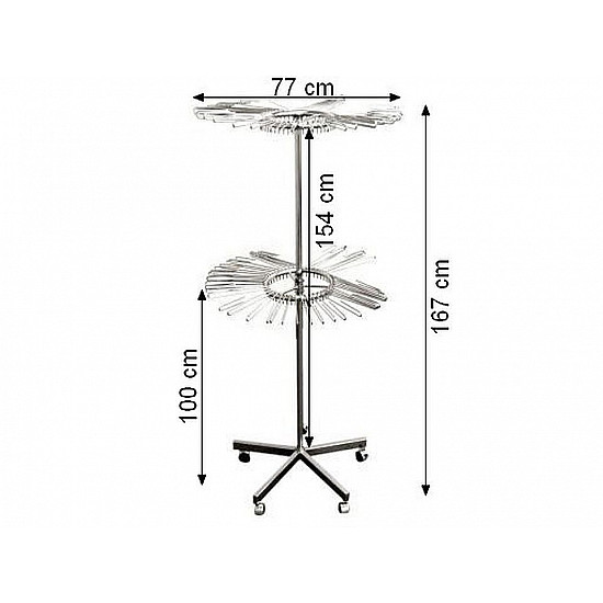 Spinning Scarf Display Stand 2 level