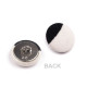 Self-cover all metal Button 28, nickel, 100 set